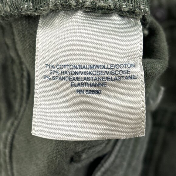 Lands' End Mid Rise Straight Jean Women's size 6 Green Denim Jeans - Picture 3 of 4